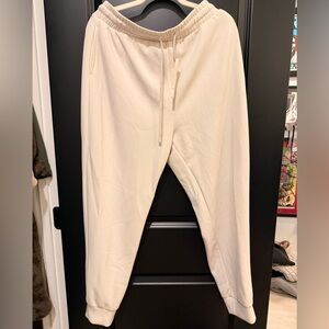 OYSHO Cream Jogger Sweatpants xl